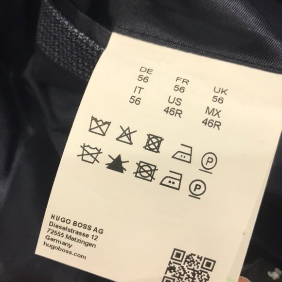 HUGO BOSS Novan Slim Fit Houndstooth Wool Coat - Picture 12 of 13